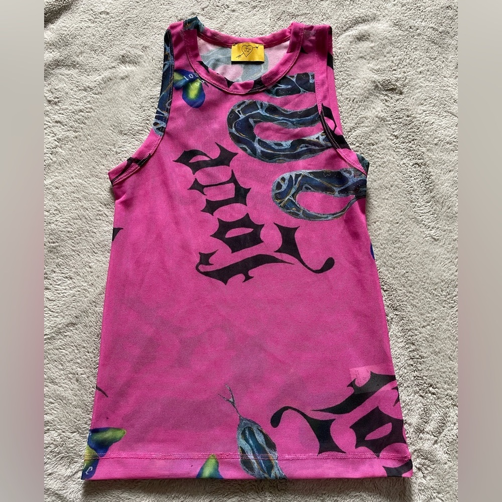 Juliet Johnstone Mesh Tank Top View 2